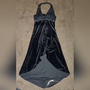 Elegant Black Velvet Dress